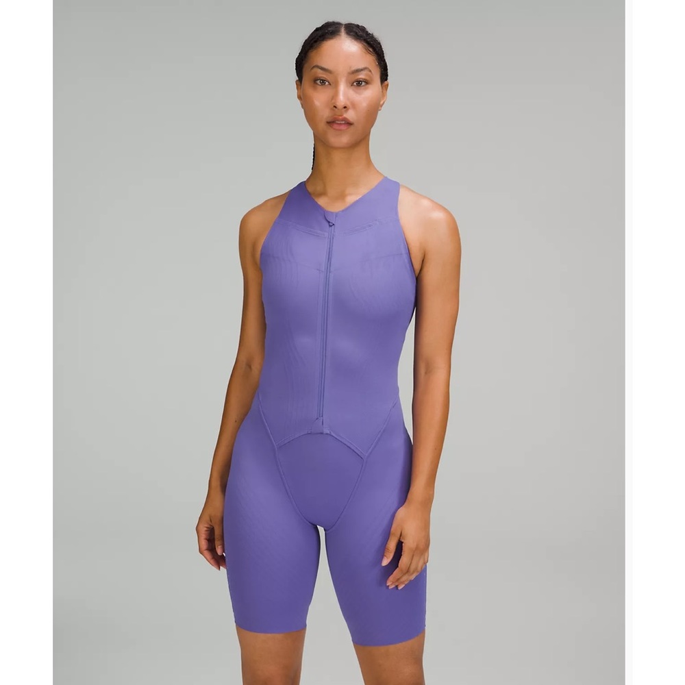NWT Lululemon SenseKnit Running One 
Piece Purple Charged Indigo
Jumpsuit Sz 4